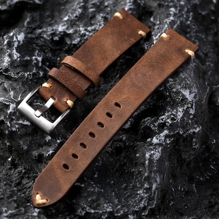 Handmade Italian Leather WatchStraps 18 20 22MM