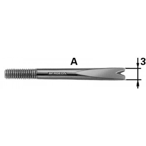 Bergeon 6767-A Replacement Forked Tip 3mm