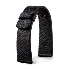 ABP Paris Black Grained Calf Leather Apple Watch Strap