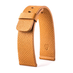 ABP Paris Caramel brown Grained Calf Leather Apple Watch Strap