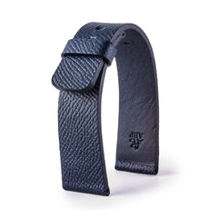 ABP Paris Dark Blue Grained Calf Leather Apple Watch Strap