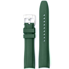 Everest Curved Rubber Strap Green for Rolex Air-King & Rolex Milgauss