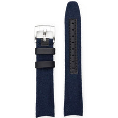 Everest Curved End Nylon Strap in Blue with Tang Buckle for Rolex Sports Models