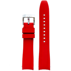 Everest Curved Rubber Strap Red EH for Rolex Submariner No Date 14060