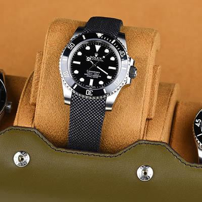 Everest Watch Roll for 3 Watches Olive Green
