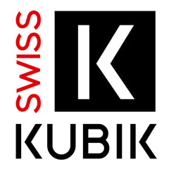 SwissKubik Masterbox Watch Winder in Black Leather with Blue Edges and Stitching