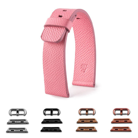 ABP Paris Pink Grained Calf Leather Apple Watch Strap