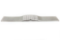 Staib Milanaise Mesh Polished Watch Bracelet with Butterfly Clasp 20mm