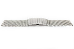 Staib Milanaise Mesh Polished Watch Bracelet with Butterfly Clasp 22mm