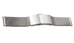 Staib Milanaise Mesh Polished Watch Bracelet with Folding Buckle 20mm