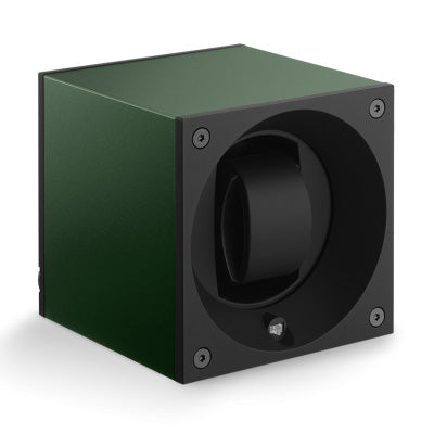 SwissKubik Masterbox Watch Winder in Dark Green Anodized Aluminium