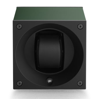 SwissKubik Masterbox Watch Winder in Dark Green Anodized Aluminium