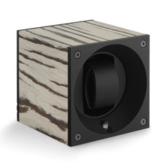 SwissKubik Masterbox Watch Winder in Matt Zebra Wood