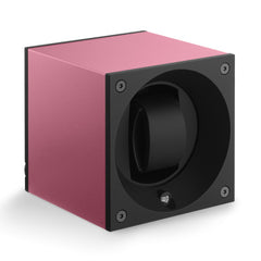 SwissKubik Masterbox Watch Winder in Pink Anodized Aluminium