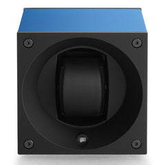 SwissKubik Masterbox Watch Winder in Sapphire Blue Anodized Aluminium