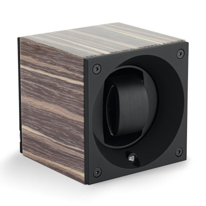SwissKubik Masterbox Watch Winder in Shiny Varnished Grey Ash Wood