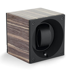 SwissKubik Masterbox Watch Winder in Shiny Varnished Grey Ash Wood