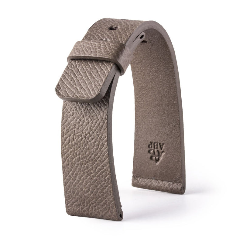 ABP Paris Taupe Grey Grained Calf Leather Apple Watch Strap
