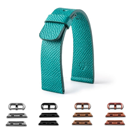 ABP Paris Turquoise Grained Calf Leather Apple Watch Strap